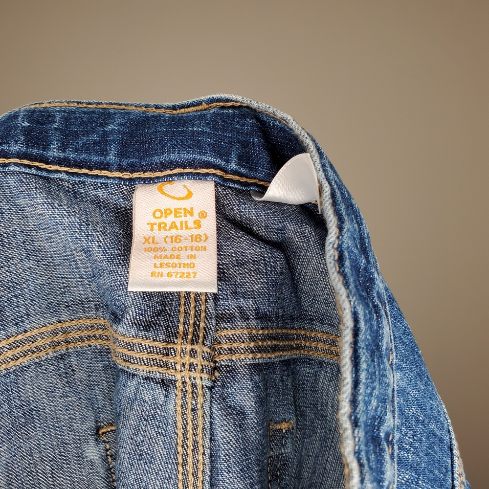 7) OPEN TRAILS Wide Straight Leg Jeans XL 16-18 - Picture 4 of 5
